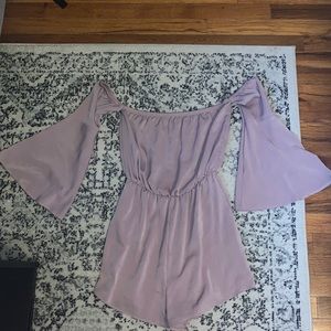 Blue Blush Lavender Romper Size M